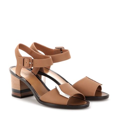 fendi block heel sandals.